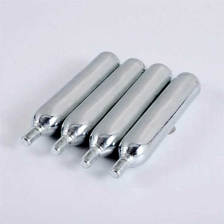 BOMBONA CO2 12gr, CO2 Cartridge 33gr,Bombona CO2, CO2 10 UNID.12GR PLATA